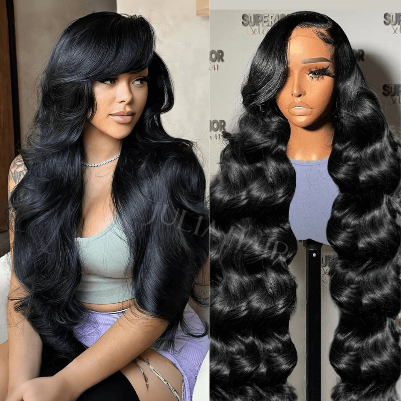 Bouanq Brazilian Deep Curly Transparent Lace Front Wigs Wet Wavy Human Hair 13x4 Ear To Ear Lace Frontal Wigs Deep Curly Wave Wig For Black Women